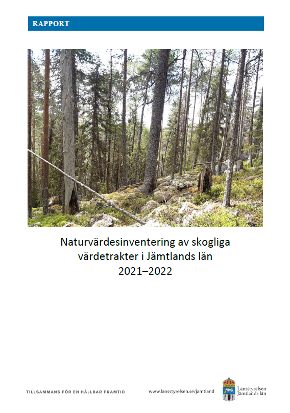 Naturv rdesinventering Av Skogliga V rdetrakter I J mtlands L n 2021 