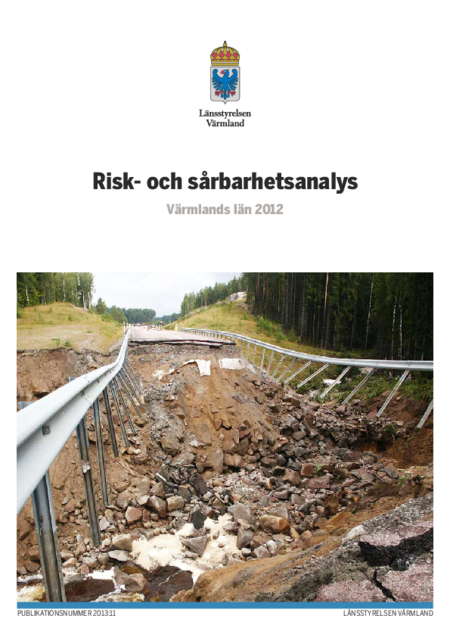 Risk- och sårbarhetsanalys Värmlands län 2012 | Länsstyrelsen Värmland